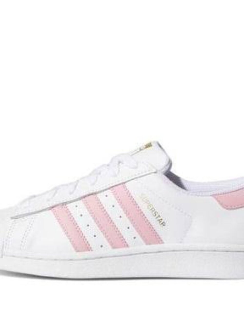EUC adidas-(GS) adidas Superstar Shoes 'Light Pink Gold Metallic' SIZE 4Y OR 6 W